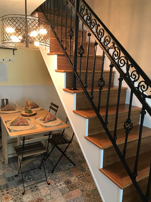 Stairs to Loft with custom railings