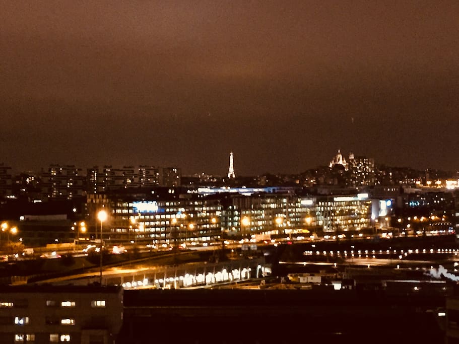 The balcony view on Paris