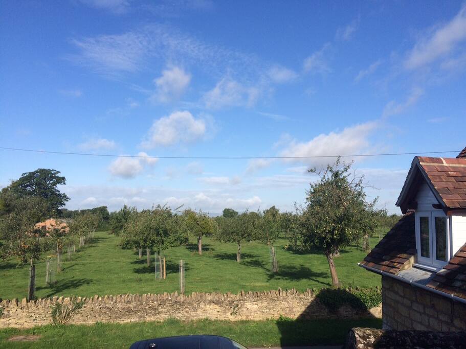 View from both bedroom windows to Malvern Hills