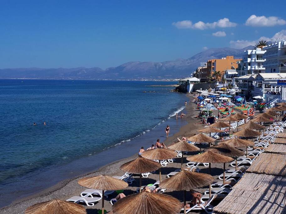 The apartment is located 50 metres from the beach!