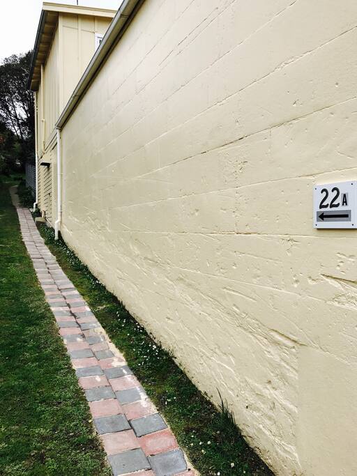 Follow the path to 22a.