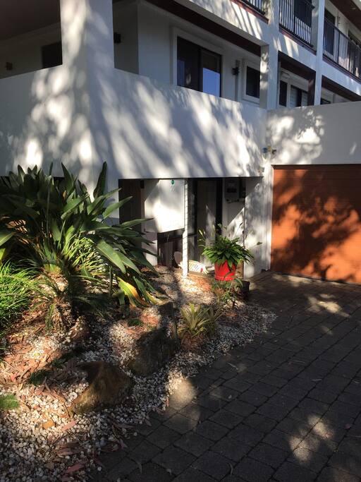 Entrance on the left hand side ground level