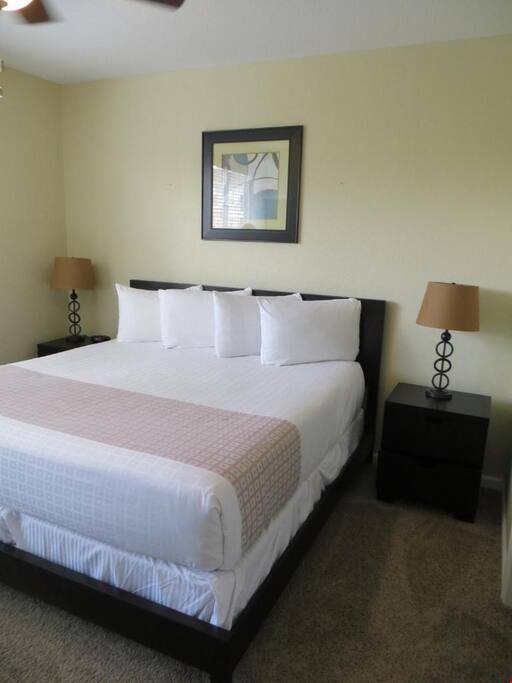 Sink into the cozy queen bed in the second bedroom.