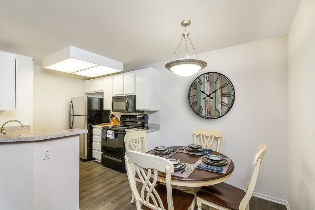 Fully stocked kitchen for cooking