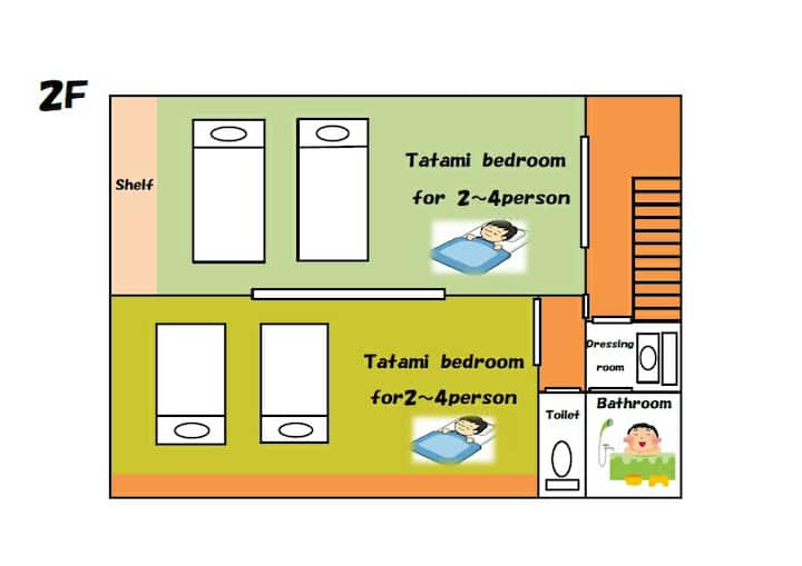 Family-friendly Japanese Home|spacious|parking X5 - 亀岡市