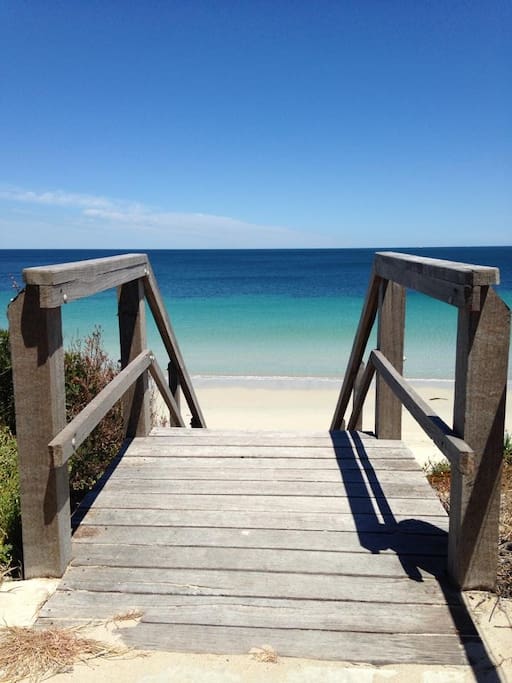 One of the many access points to the beach only a short stroll away