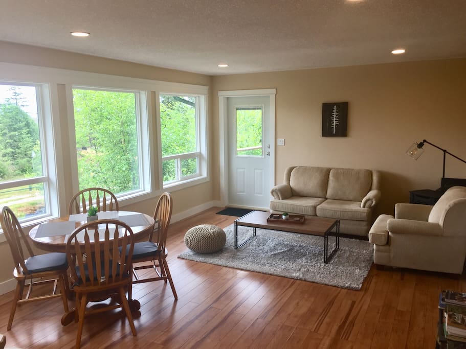 Comfortable living and dining area