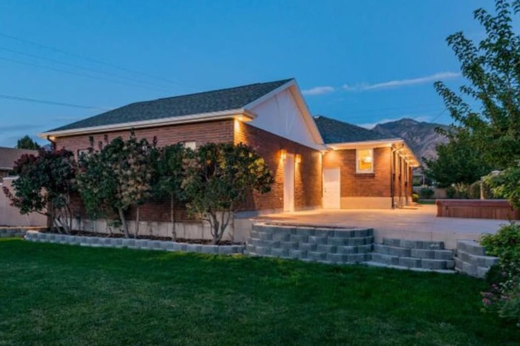 Our home has a large back/side yard and patio area. Guests are welcome to use this space.