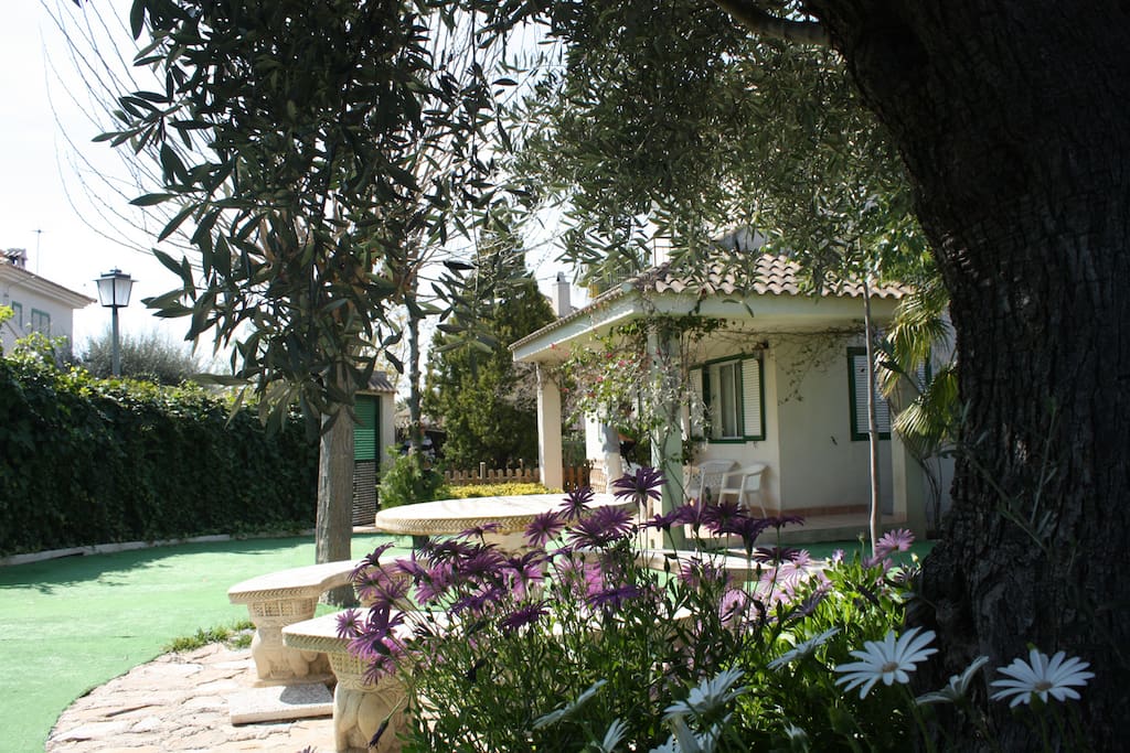 Jardín privado del chalet