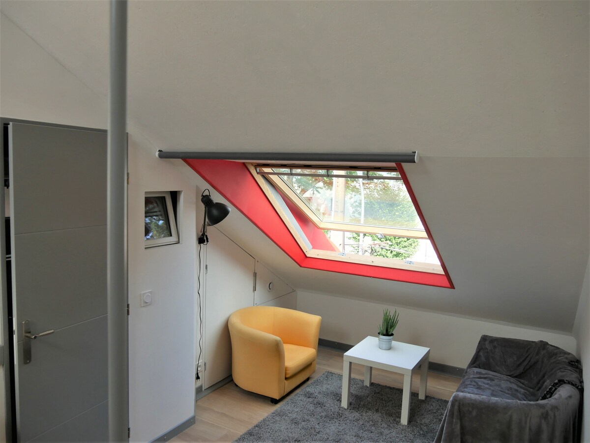 Airbnb performant: 30 m² duplex, atypical, Zola, in wooden house à Nantes