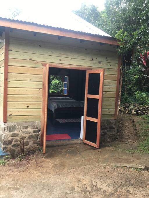With the front doors open