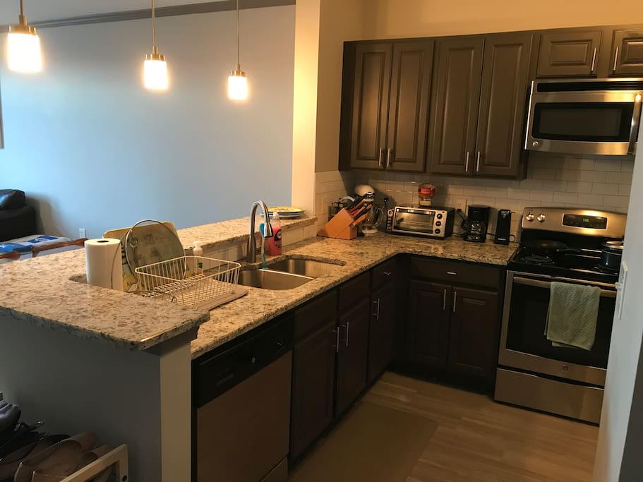 Fully equipped kitchen for travelers who want to cook!