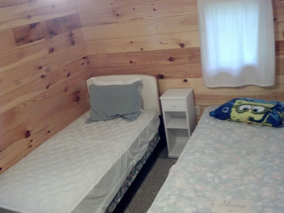 Two twin beds