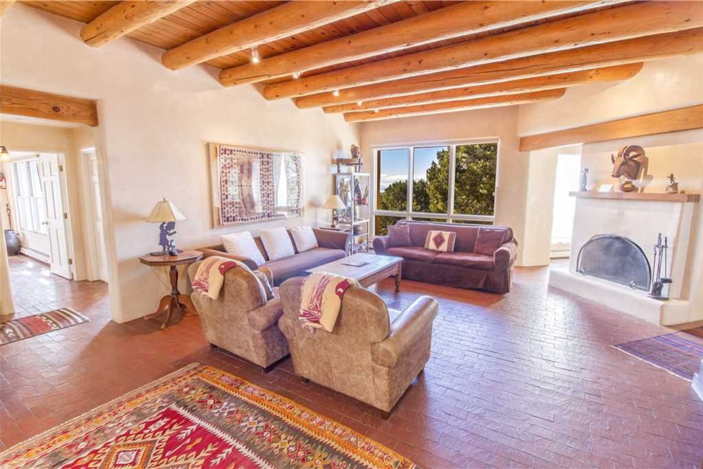 Enjoy the view - After the sun has set, relax in this well-appointed living room.