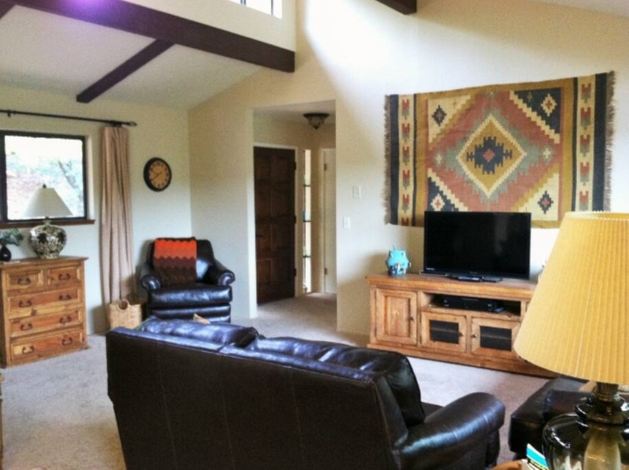 Three Pines Living Room and Front Entry