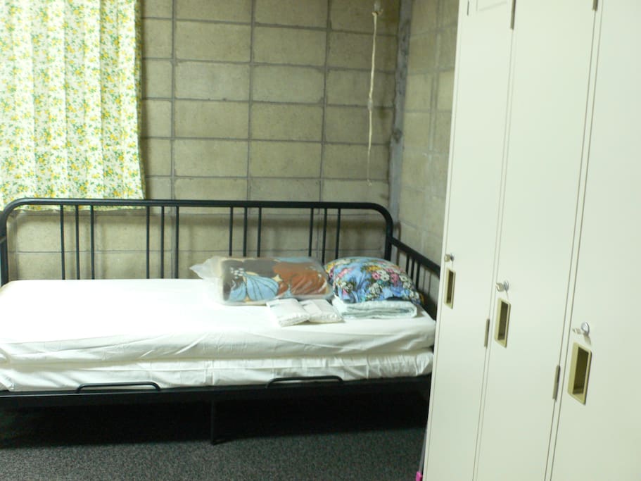 Private Space : (West Side) Two layer bed by IKEA, Closets
