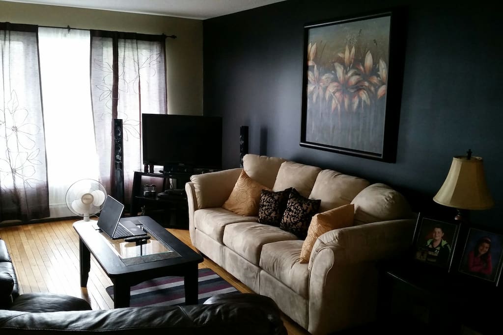 Modern living room and TV room.