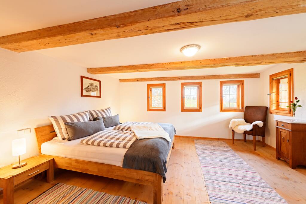 Schlafzimmer "Dompfaff" mit Doppelbett