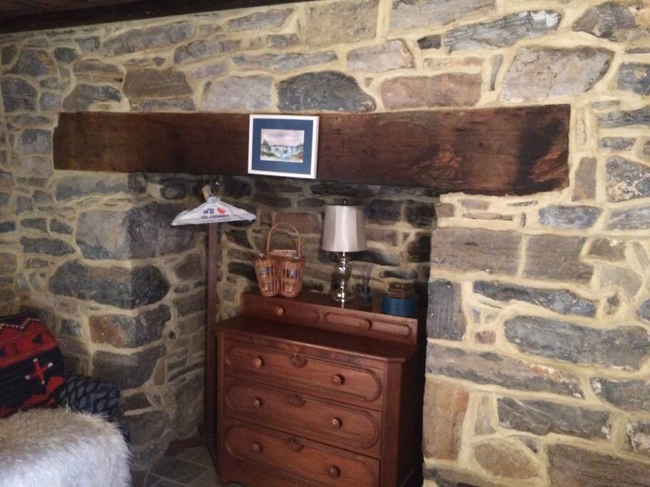 Fireplace in Stone House