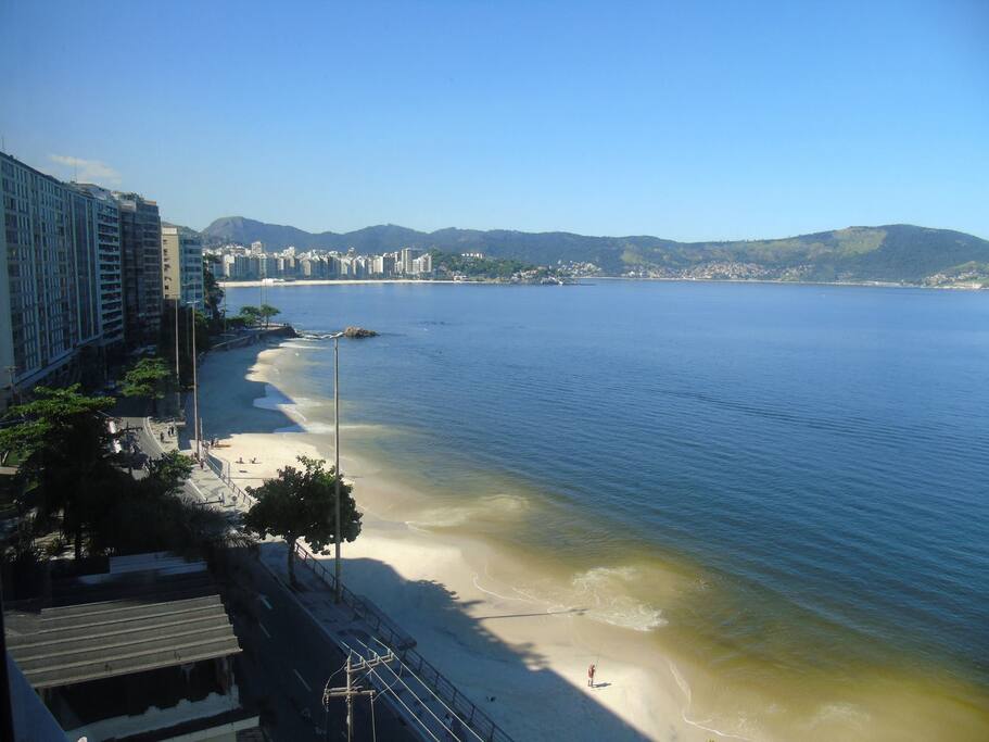 Vista do Living e dos quartos