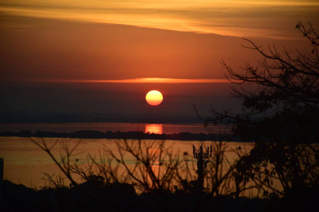 Vista do por do Sol no Terraço