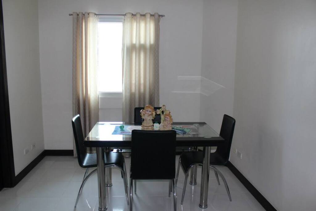 Living room with table.