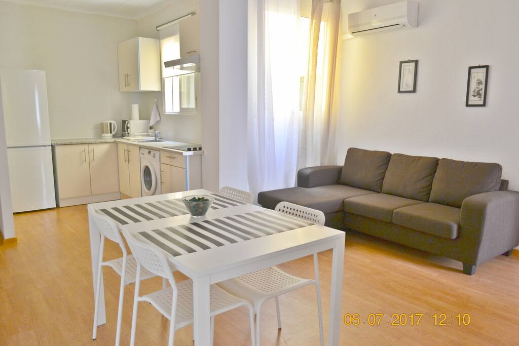 Open plan kitchen