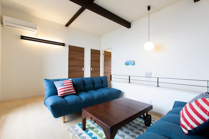 You can also sleep on the sofa bed