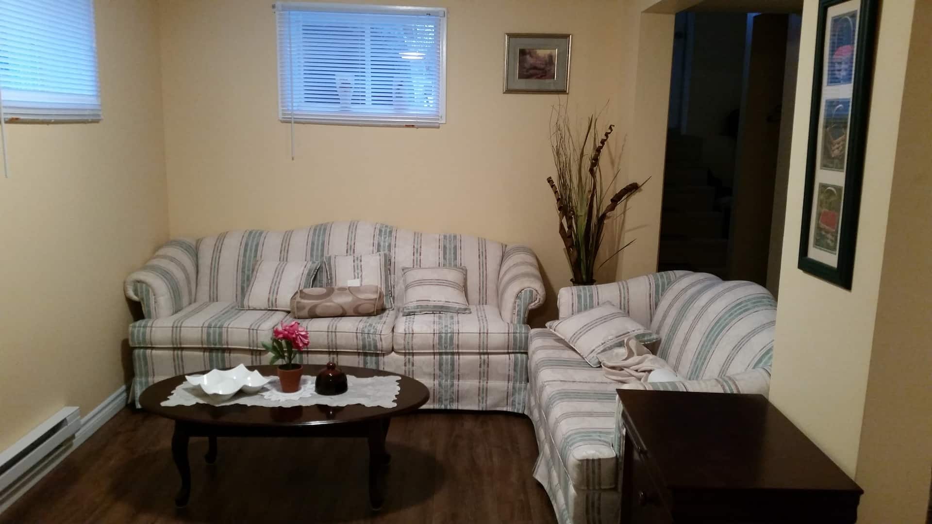 2bedroom basement apt for rent nightly or weekly