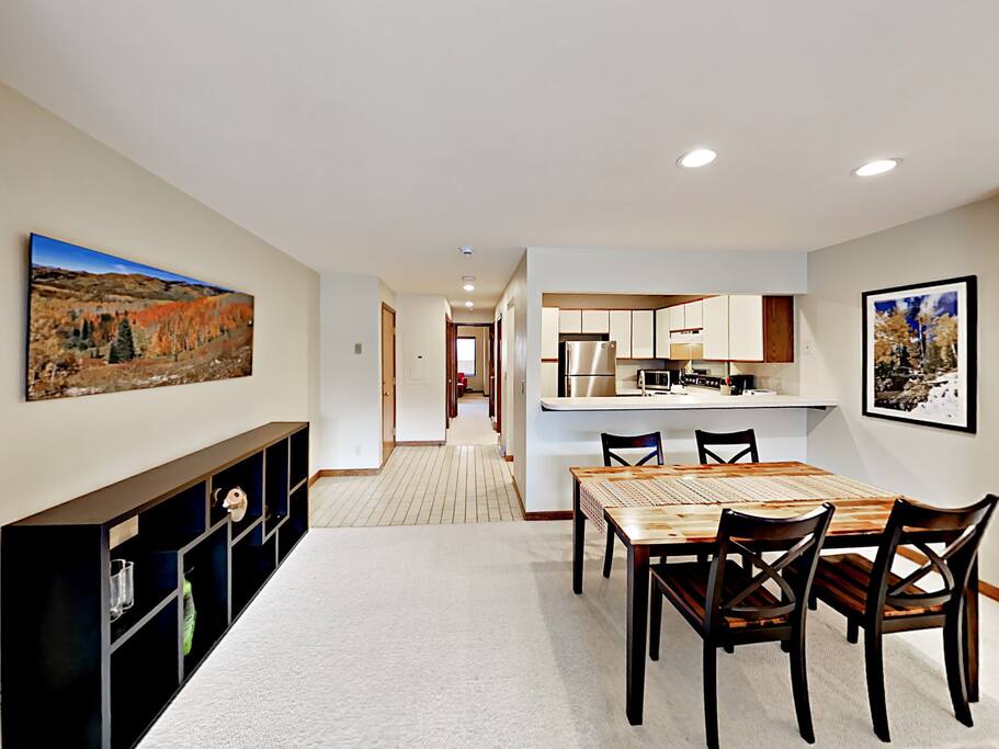 The open-concept layout, keeps everyone a part of the conversation.