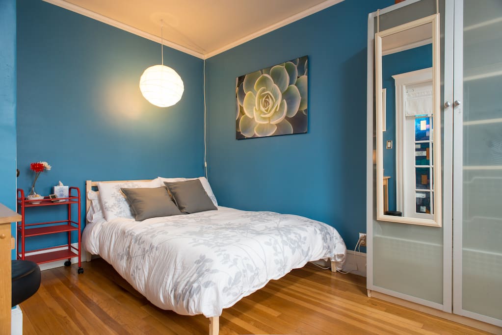 The Blue Room- additional storage space in armoire