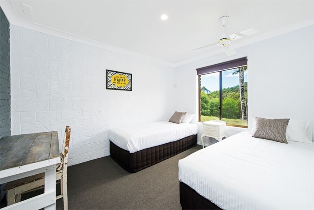 Our 2nd bedroom (beds can be joined together to form a king size bed)