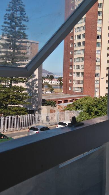 View of the Lagoon from bedroom window .
