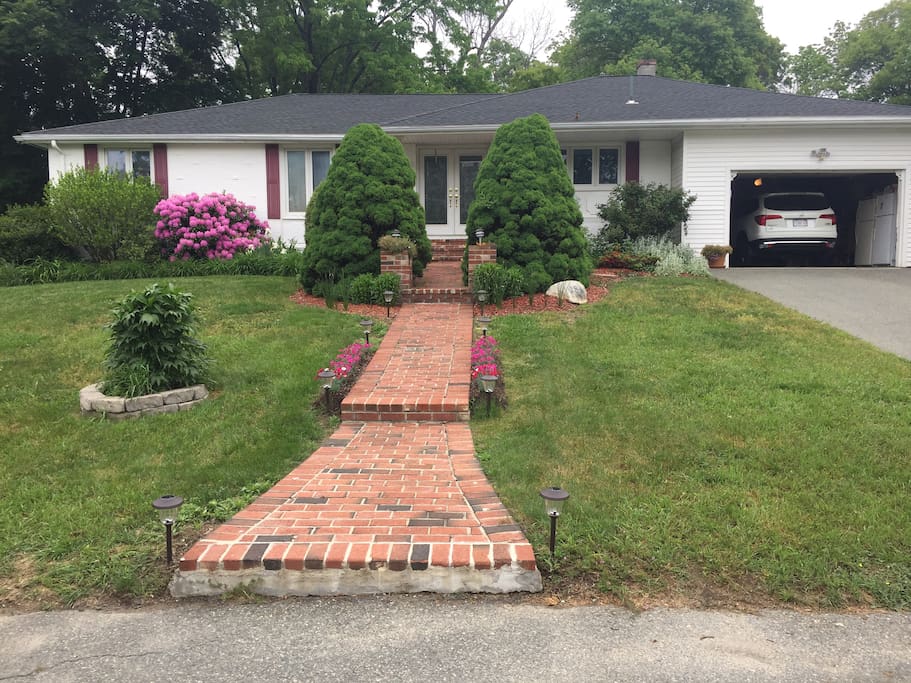 This is our house and our guests have garage parking.