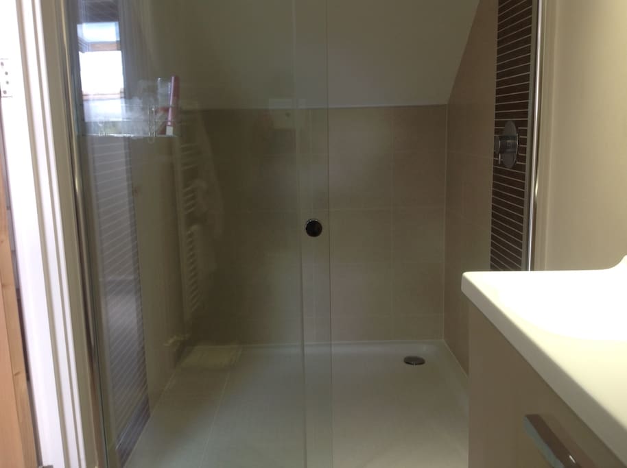 Large double shower
