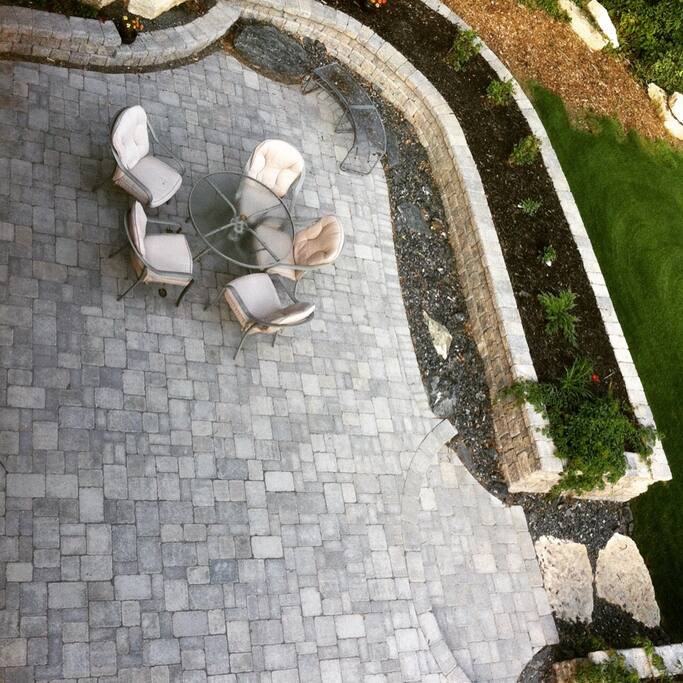 Riverside patio