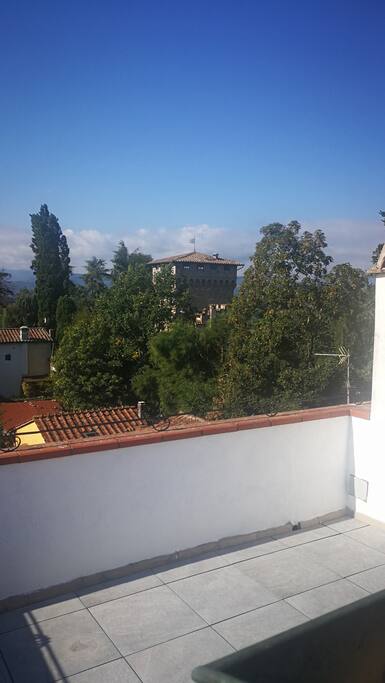 Vista dalla terrazza sul tetto