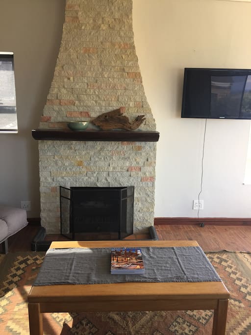 Fireplace in living room