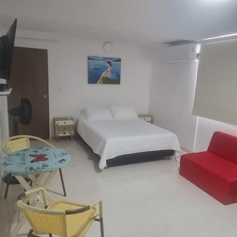 Top performing Airbnb: Studio apartment in Castillo grande in Castillogrande