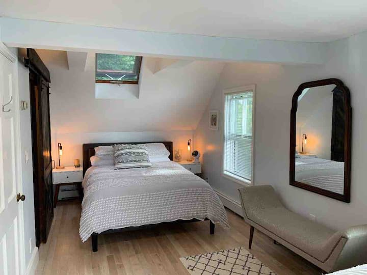 Top floor bedroom with bathroom access on left