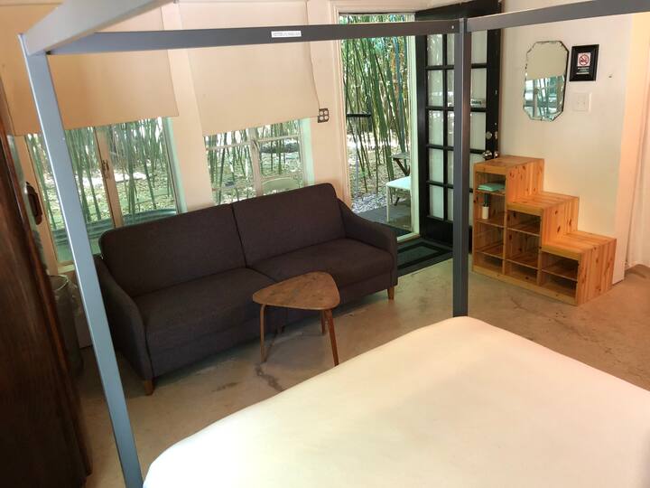 Front door and queen click clack sofa bed