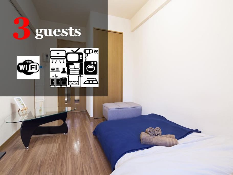 Available for up to 3 guests