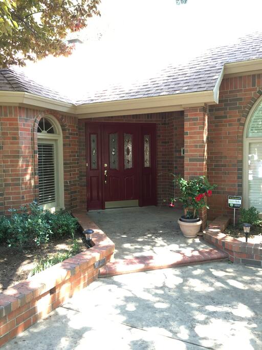 Inviting front porch