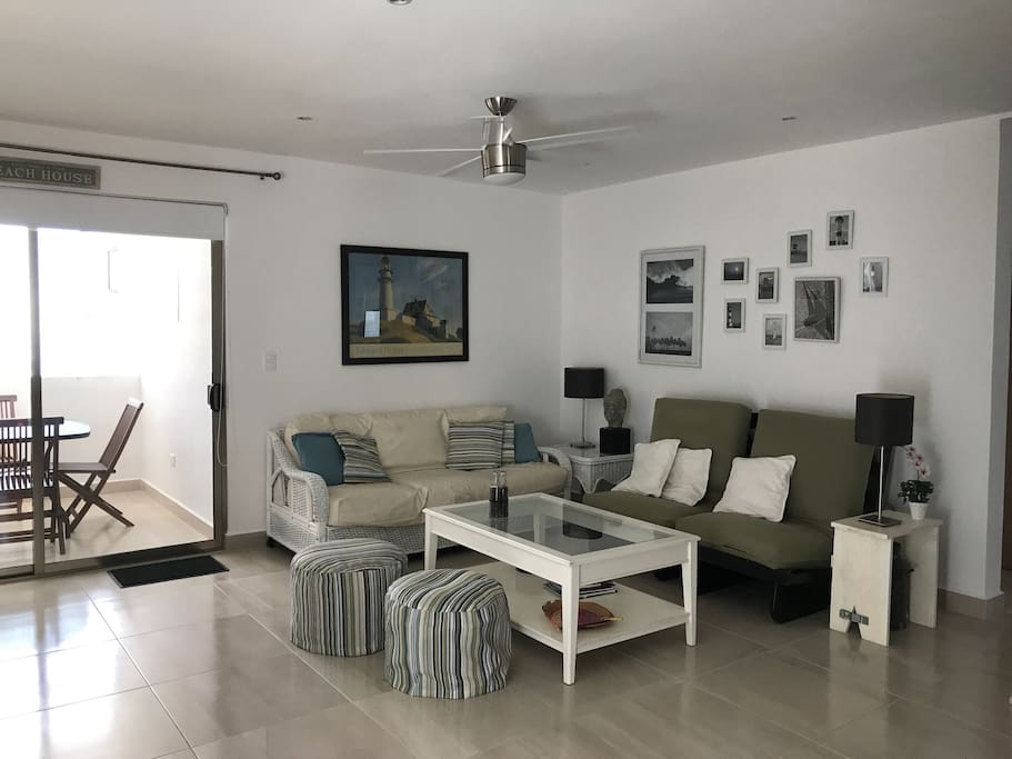 Living room with terrace