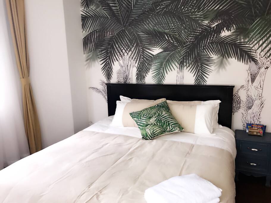Comfortable bedclothes.