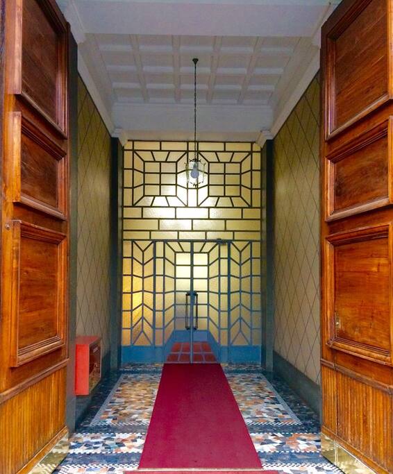 the entrance