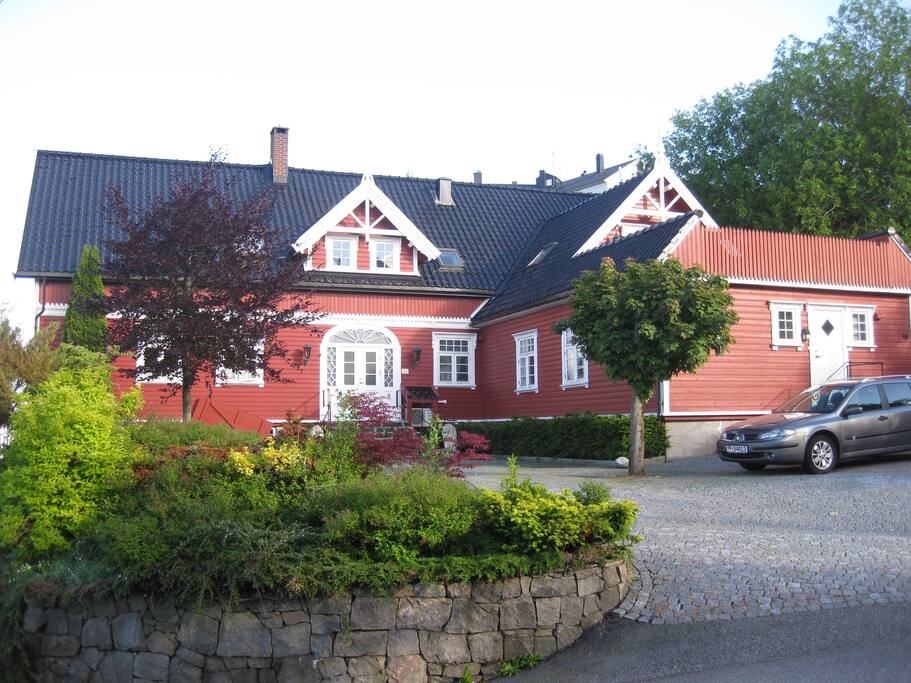 Our house with the terrace on the right side
