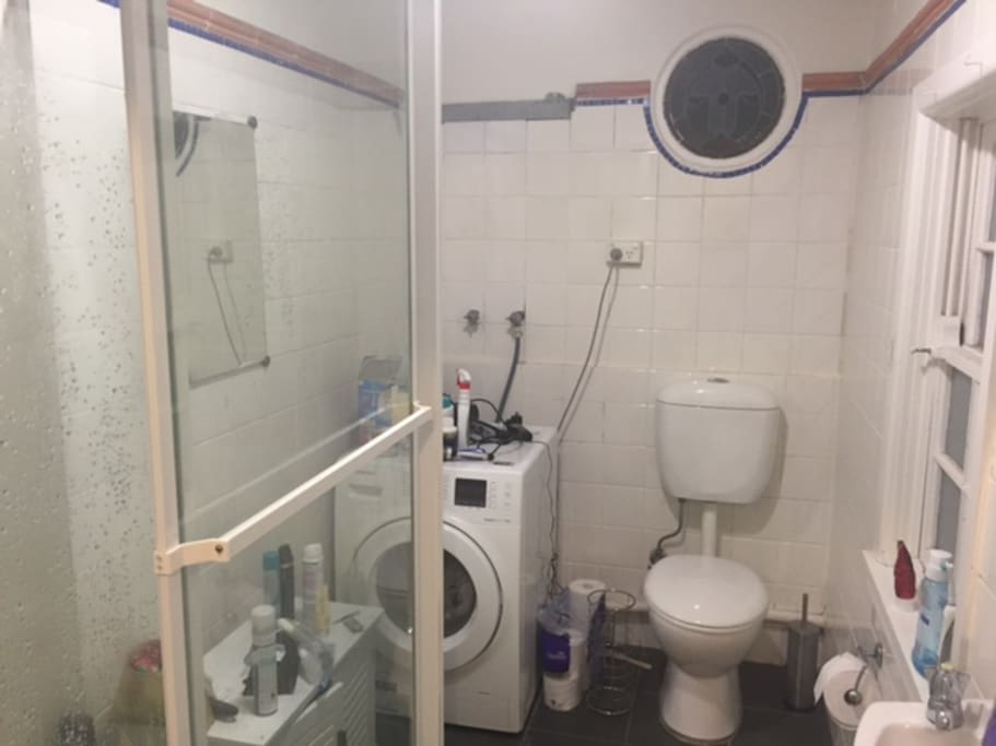 The bathroom and laundry