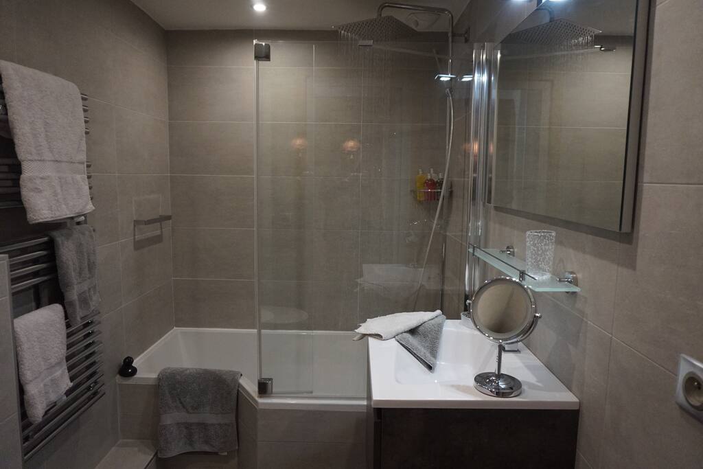 Enjoy a reviving multi head shower or a wonderful hot bath