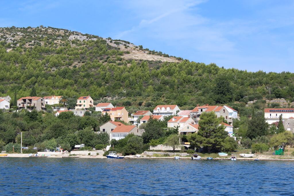 Slano Bay Apartment view from the sea